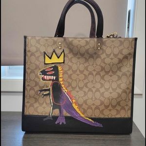Coach X Jean Michel Basquiat Rexy Dempsey Tote 40